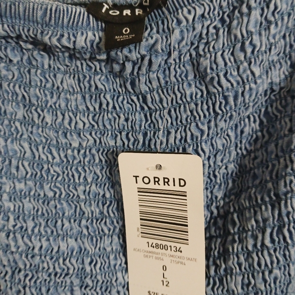 TORRID Light Blue Chambray Mini Denim Dress - Picture 4 of 8